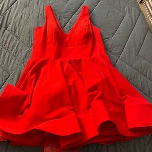 MacDuggal Red Dress - has pockets size 20